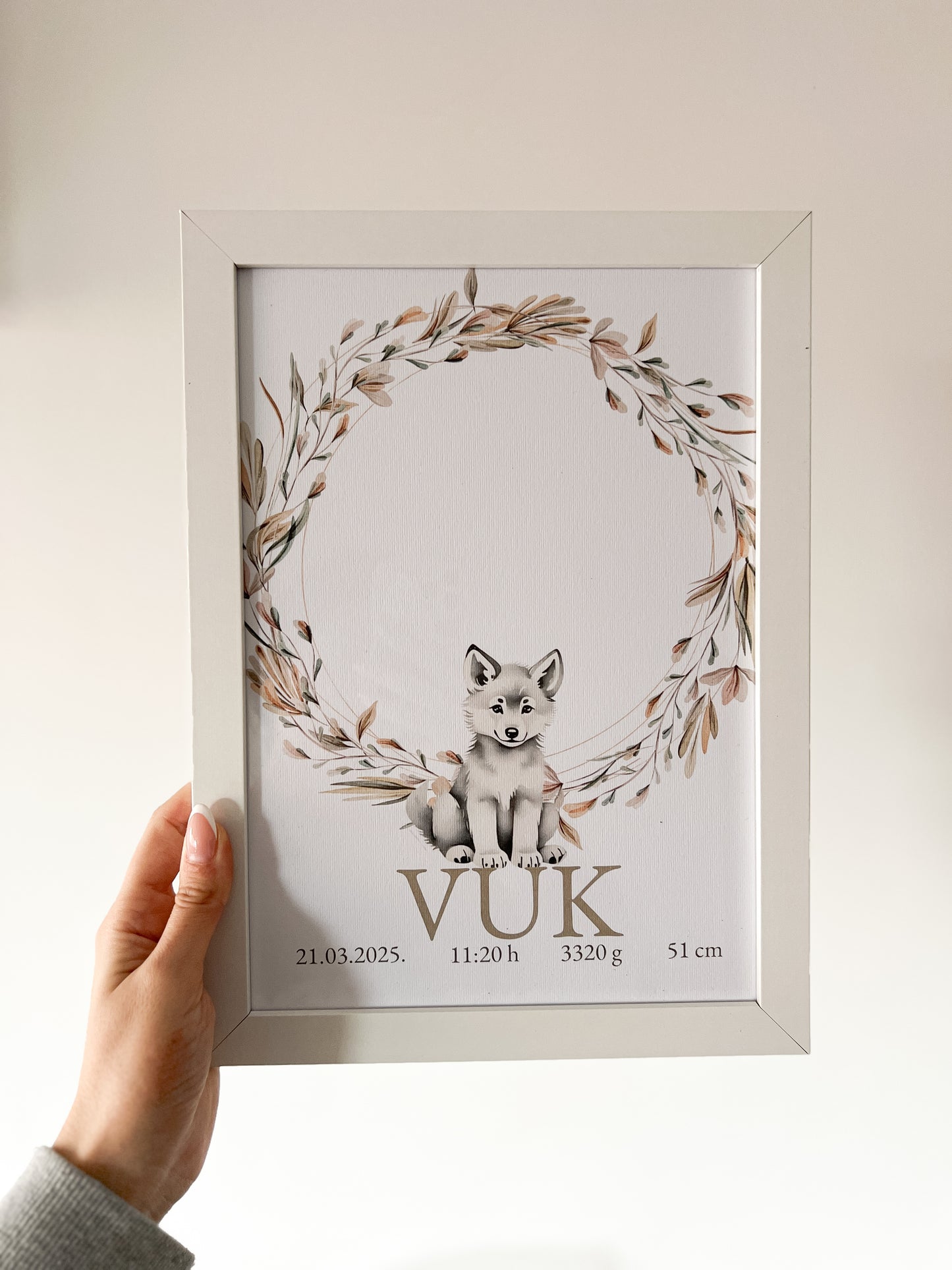 Poster sa otiskom Vuk