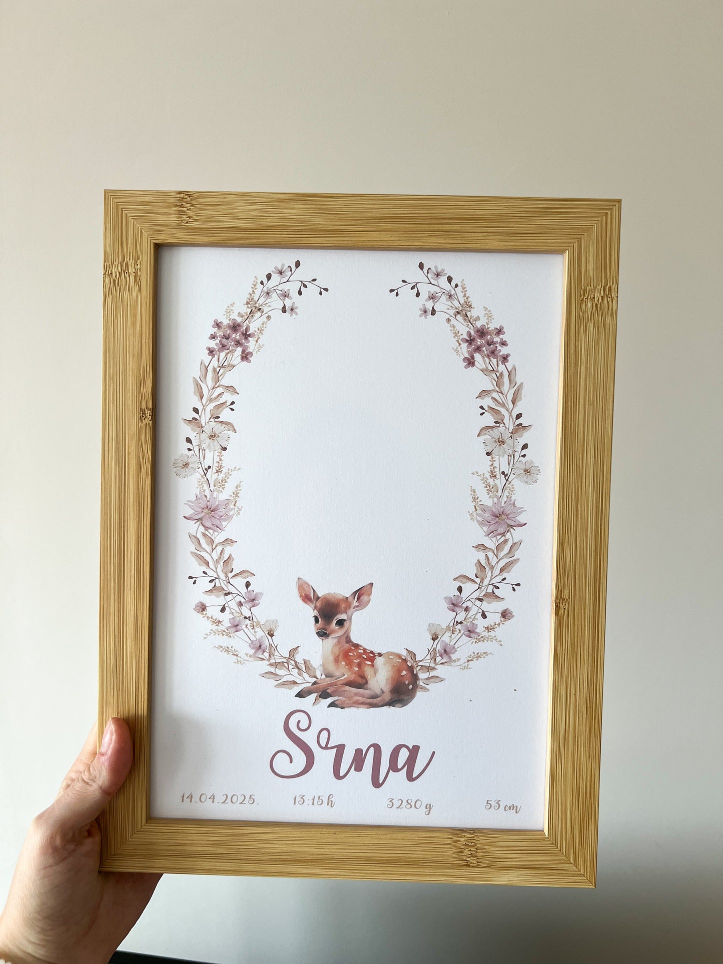 Poster sa otiskom Srna