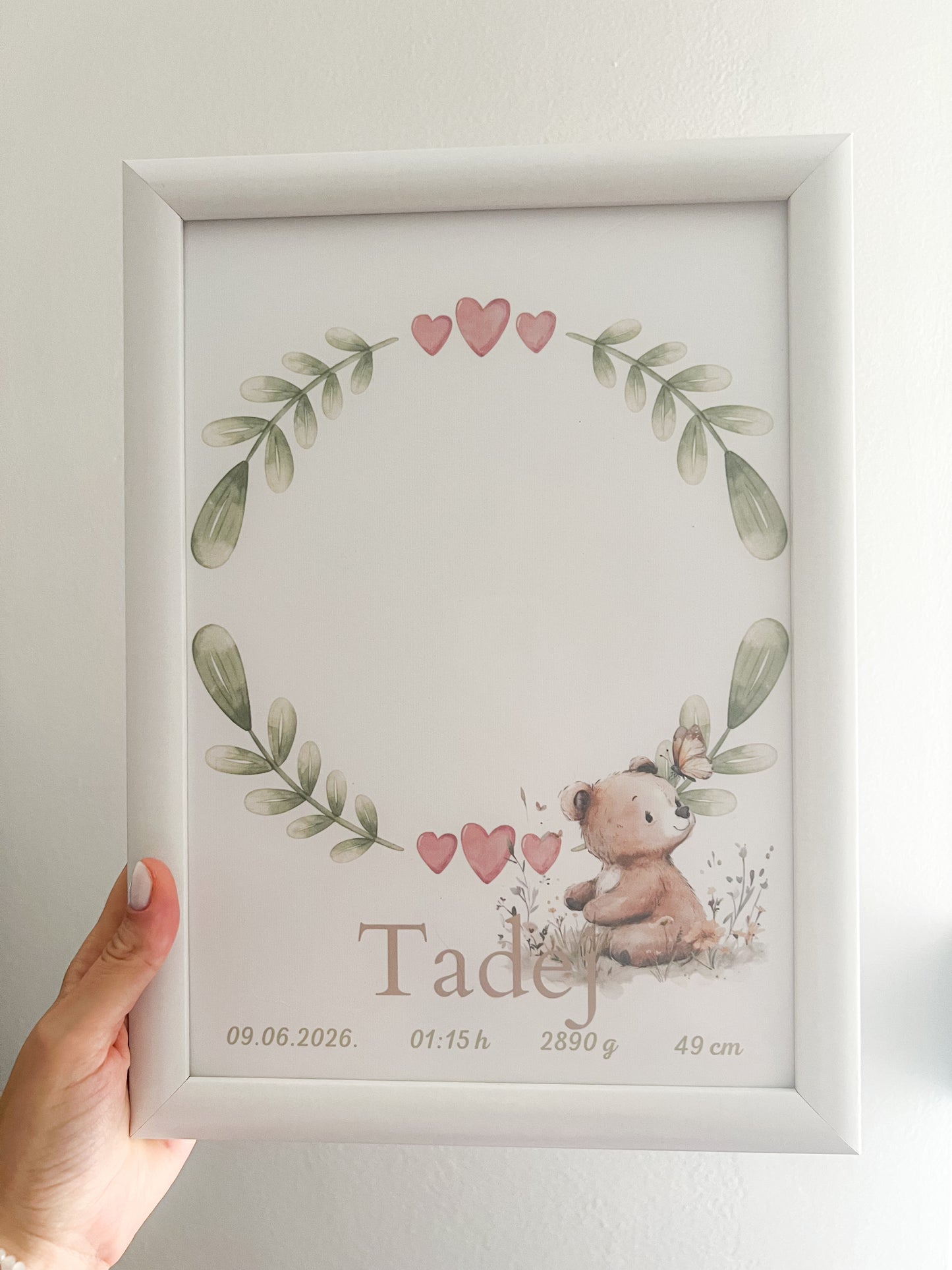 Poster sa otiskom Medvedić