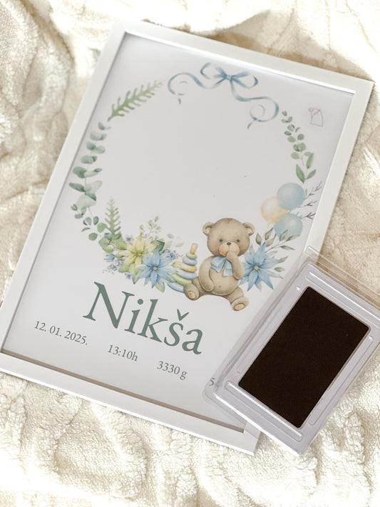 Poster sa otiskom Meda Blue