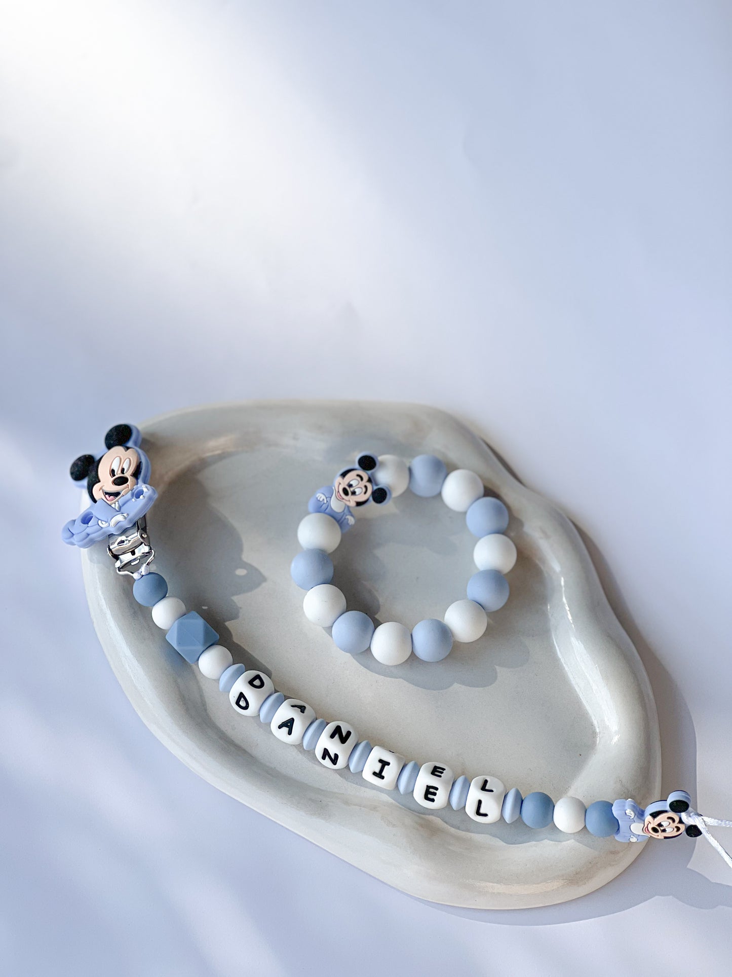 Silikonski set Miki Puder Blue