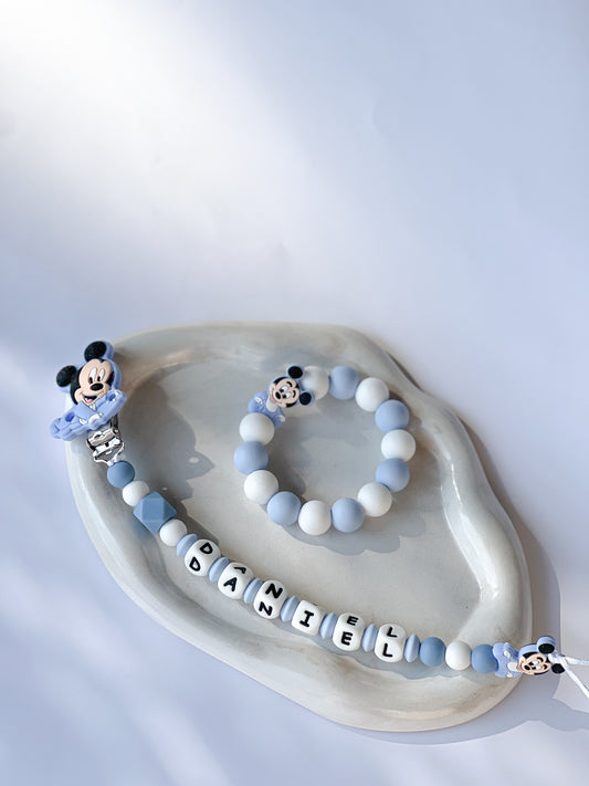 Silikonski set Miki Puder Blue