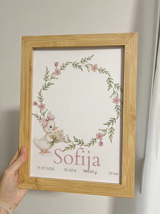 Poster sa otiskom Patka