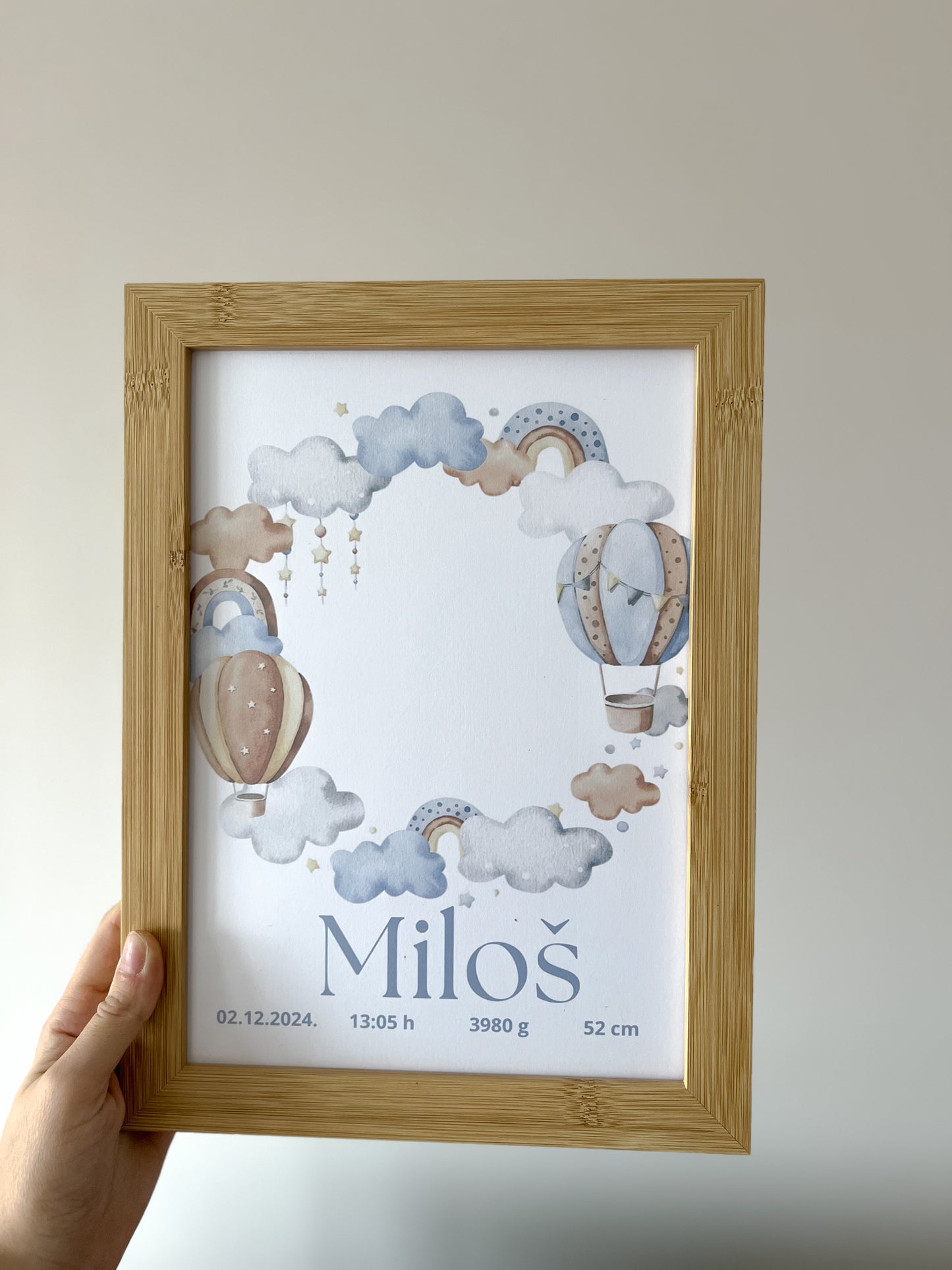 Poster sa otiskom Balon Blue