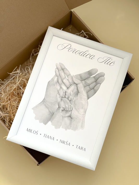 Poster Porodica Black and White 2