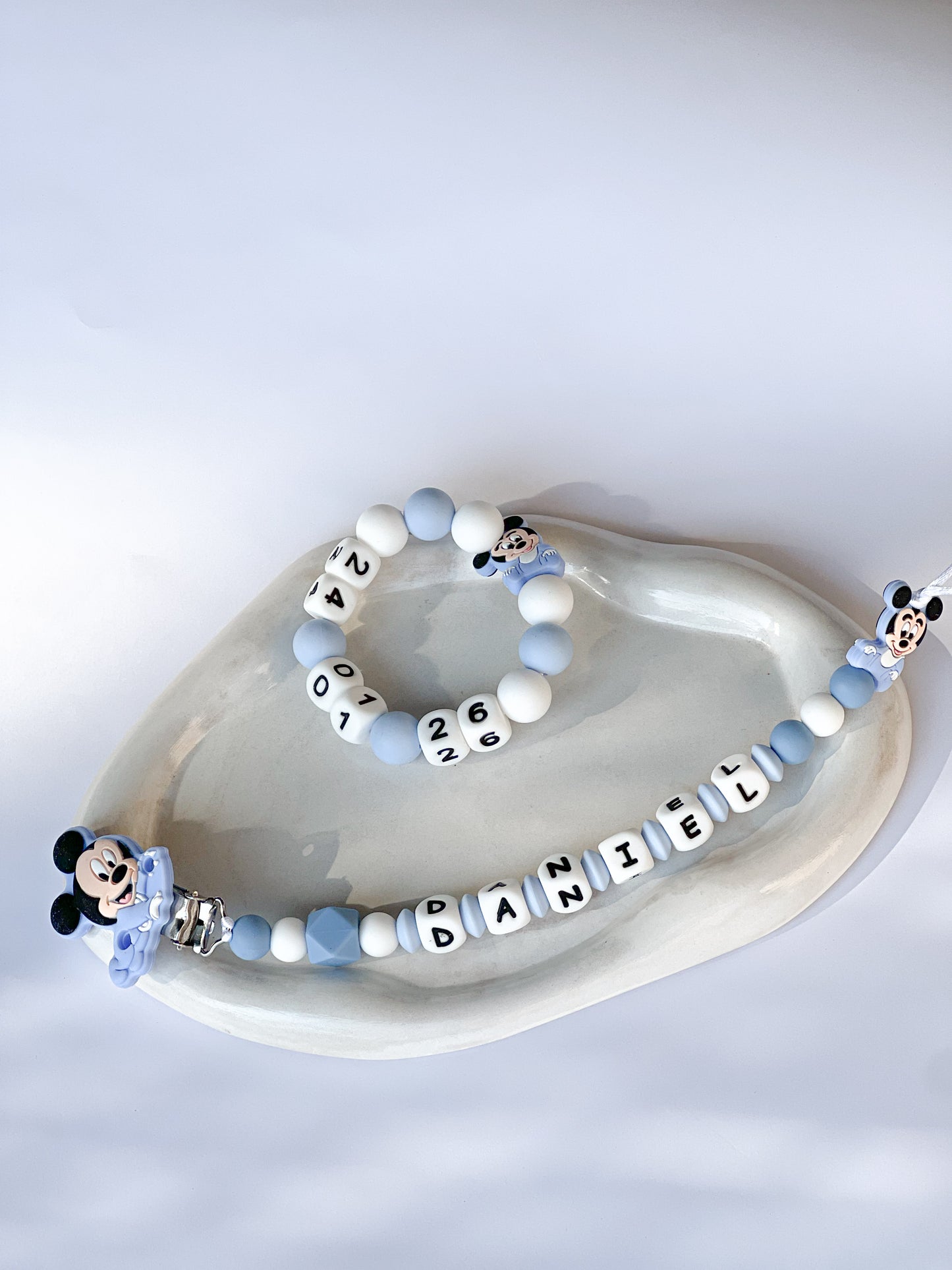 Silikonski set Miki Puder Blue