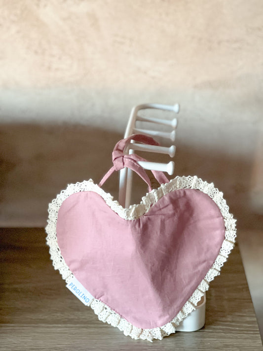 Portikla Srce - Puder roze