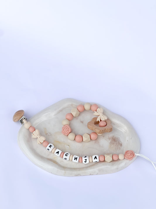 Silikonski set Peach