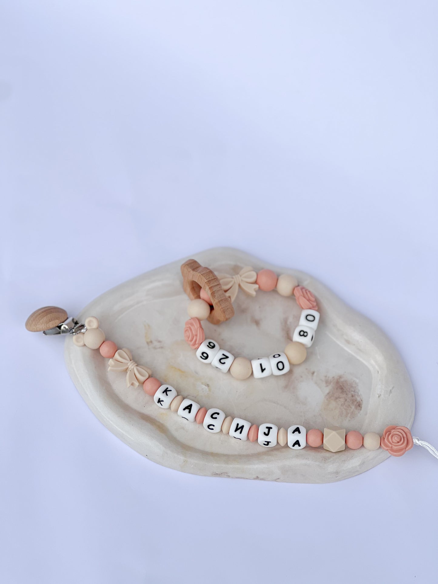 Silikonski set Peach