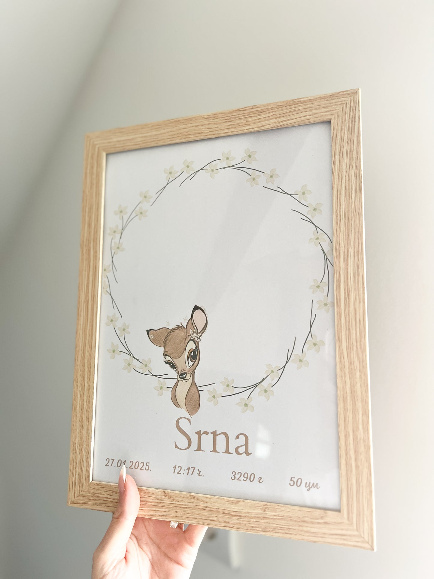 Poster sa otiskom Srna
