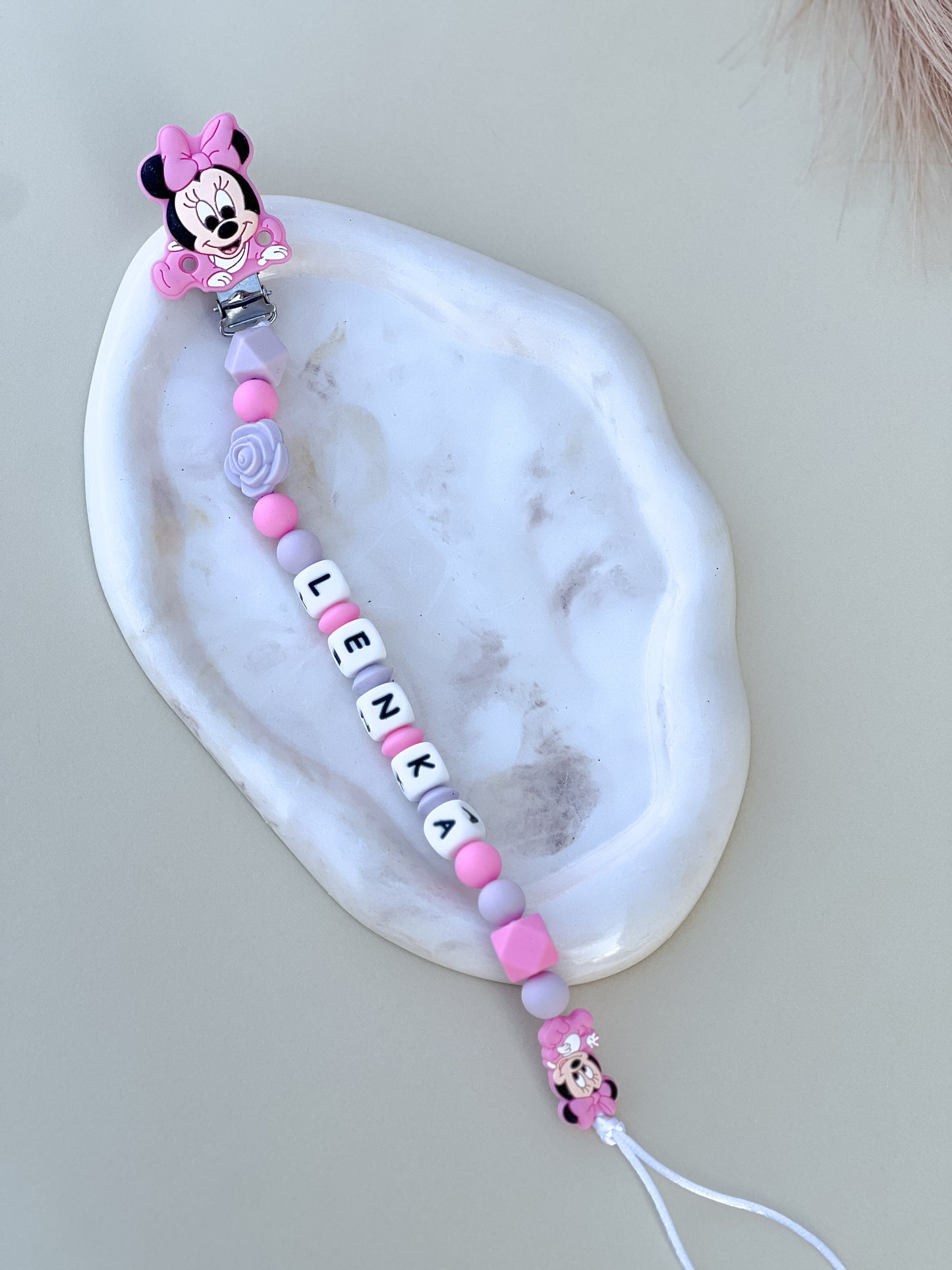 Silikonski lančić Beba Mini Pink